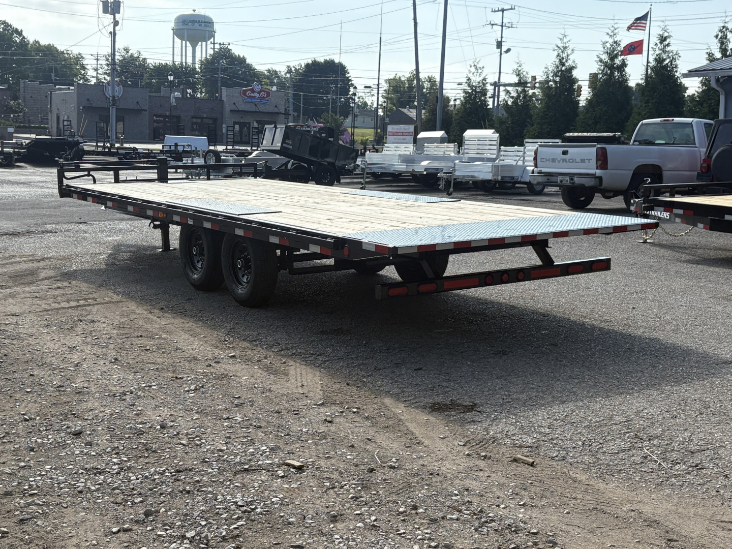 New 2026 PJ Trailers 102" x 22' (T8) 14K Deckover Tilt Trailer
