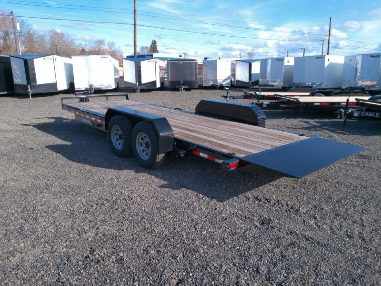New 7 X 18+4 Tandem Axle 14K Tilt Equipment Trailer