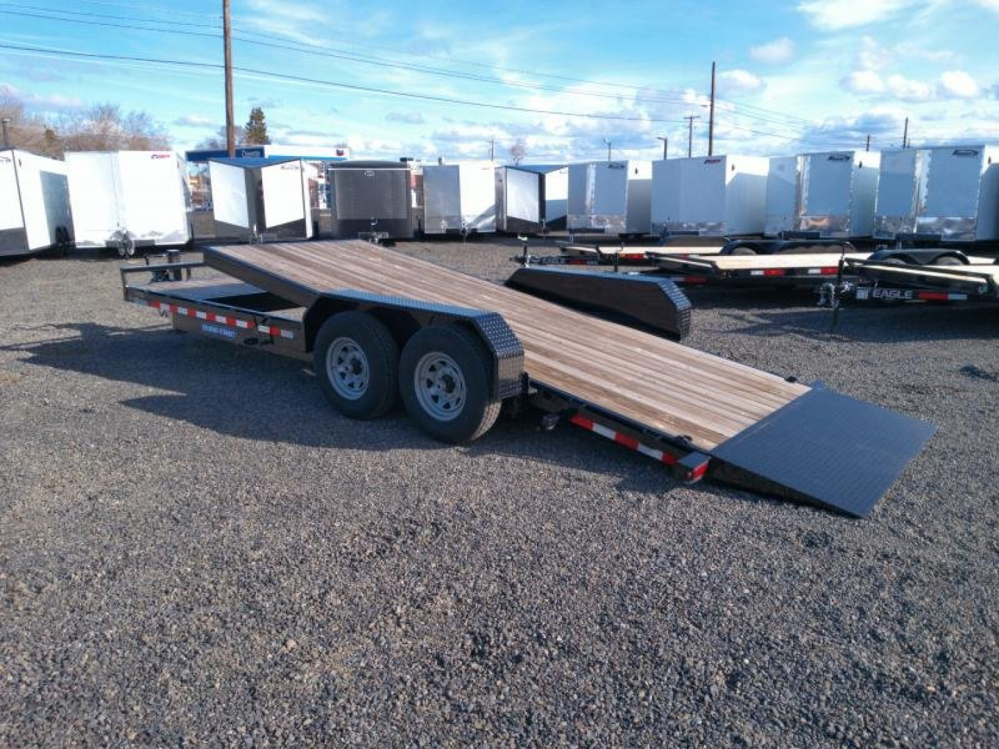 New 7 X 18+4 Tandem Axle 14K Tilt Equipment Trailer