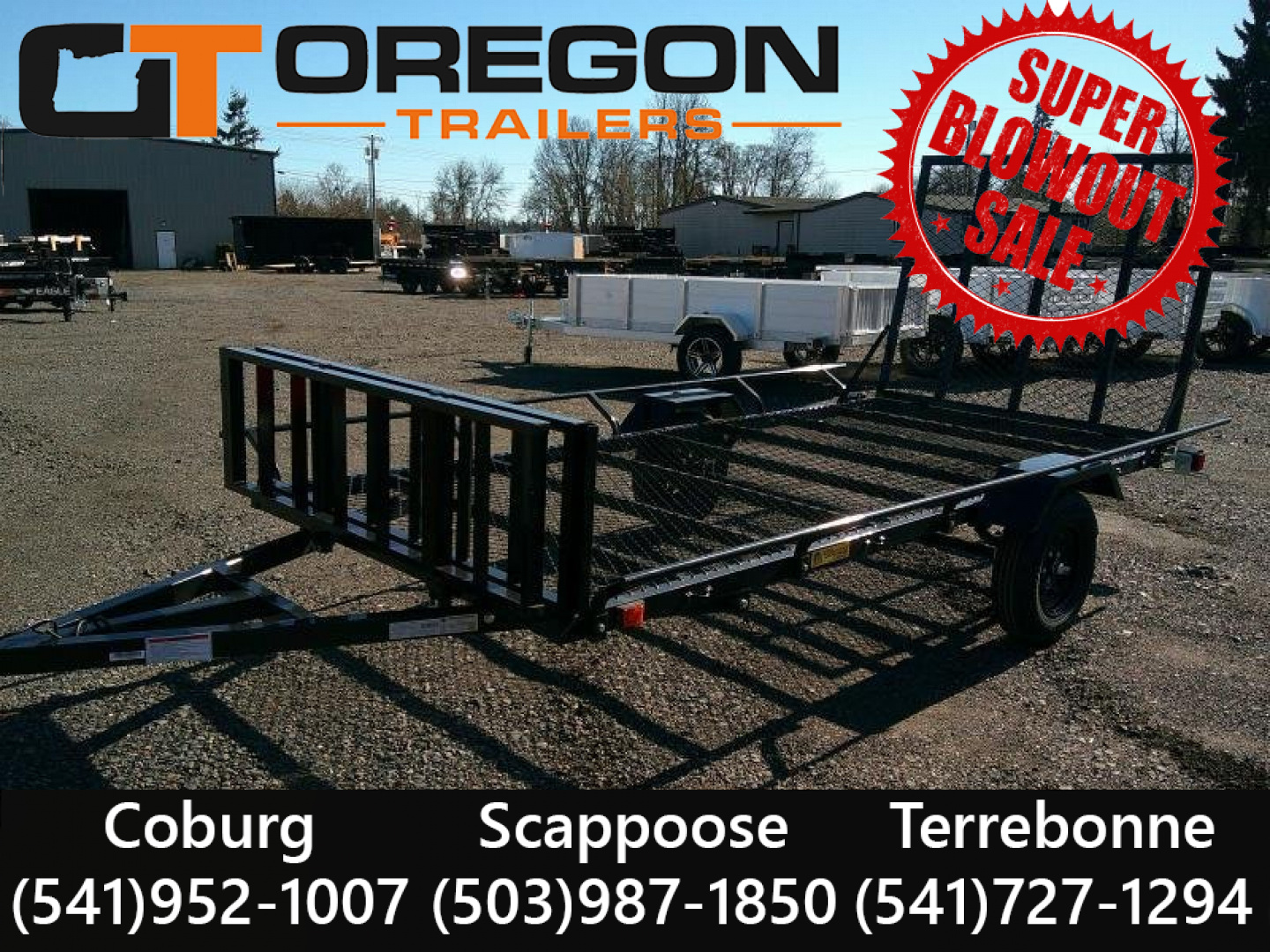 New RHM Trailers 6x12 Single Axle 3K Utility Trailer