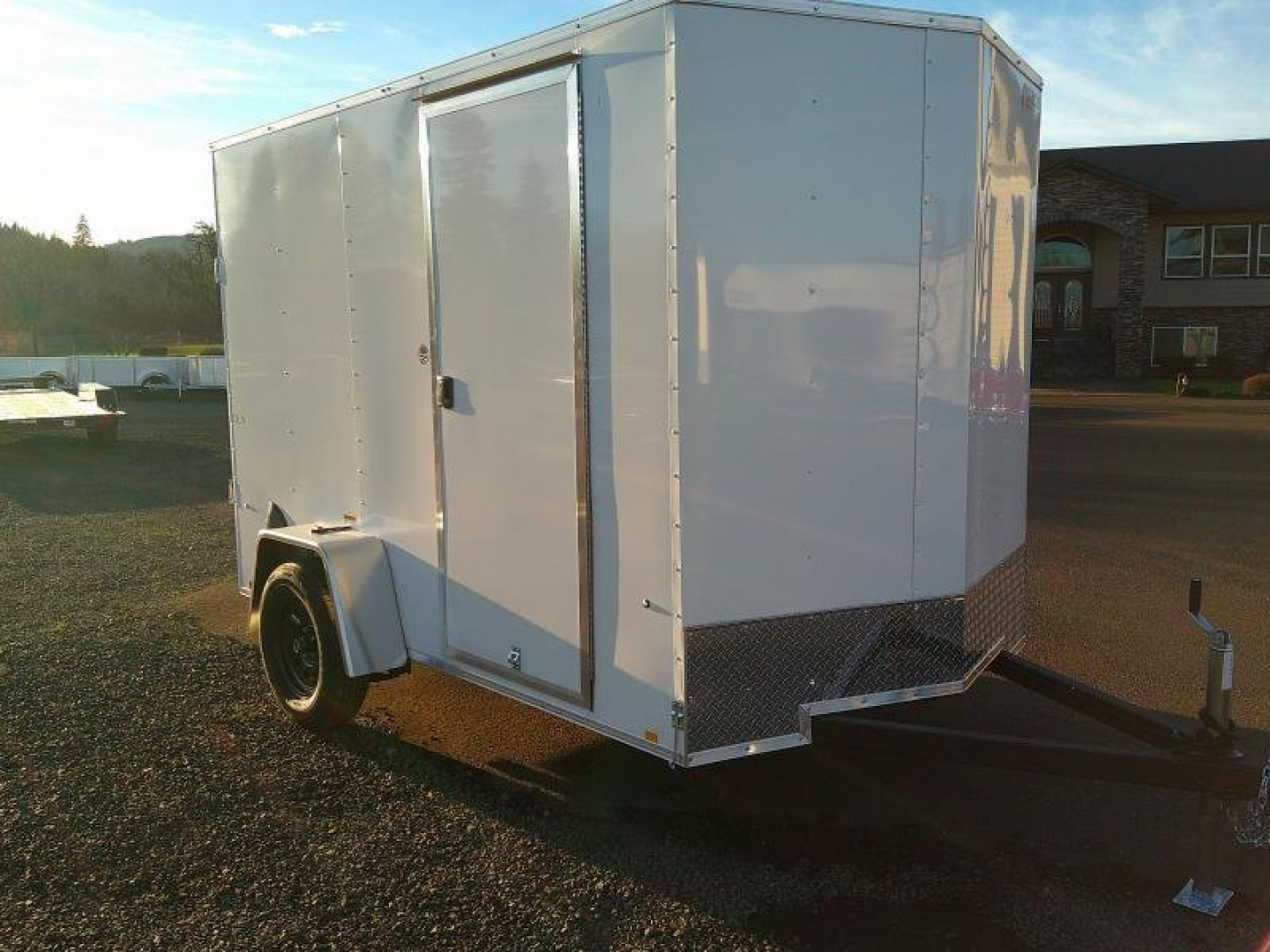 New 6x10 Single Axle 3K Enclosed Cargo Trailer