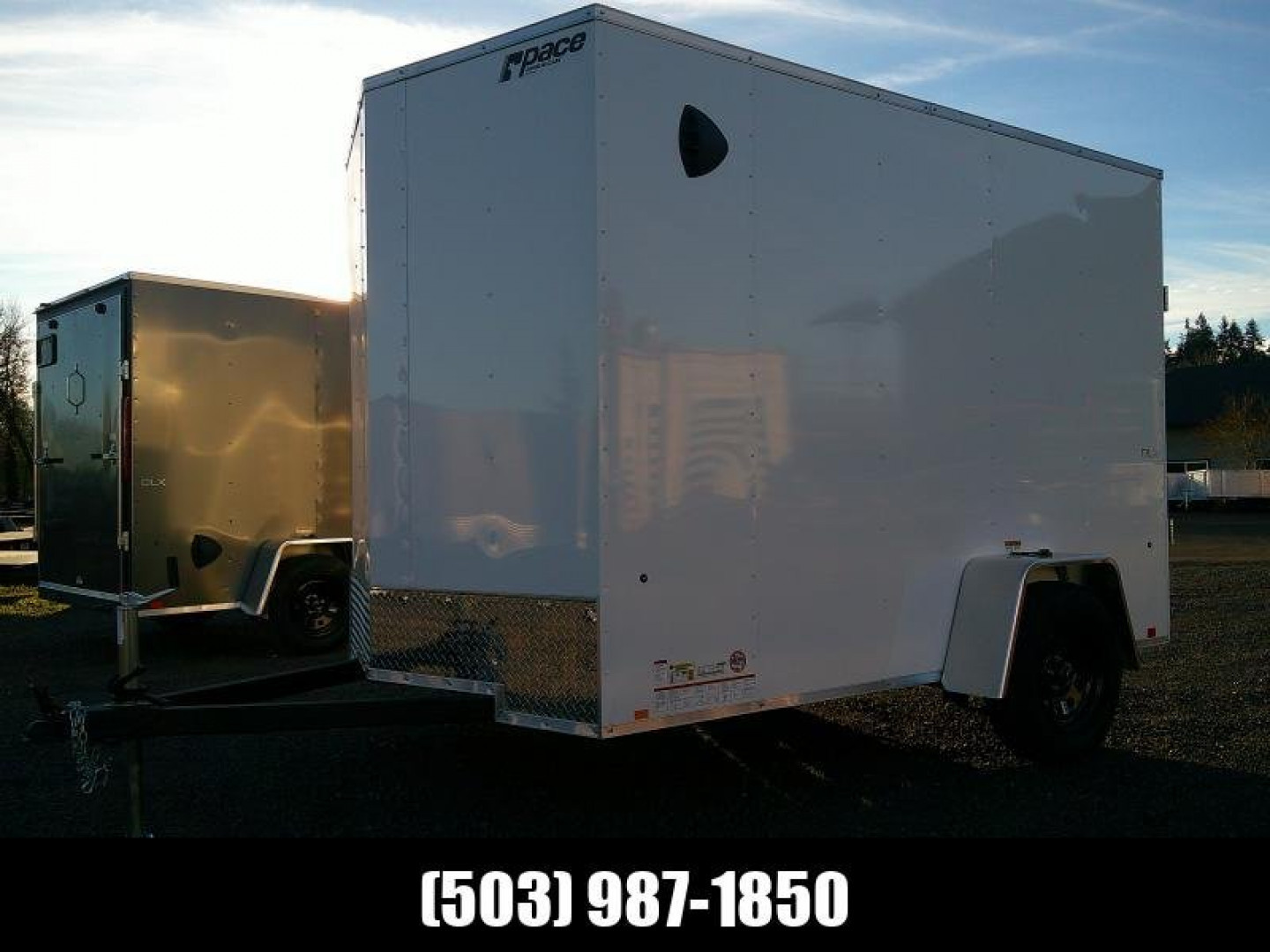 New 6x10 Single Axle 3K Enclosed Cargo Trailer