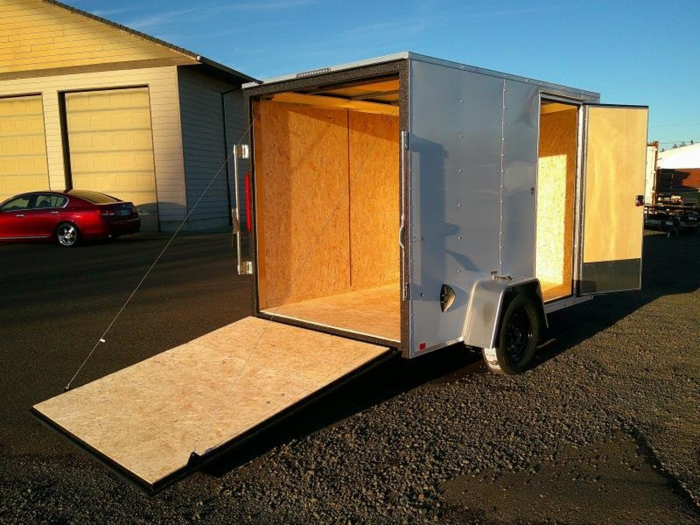 New 6x10 Single Axle 3K Enclosed Cargo Trailer