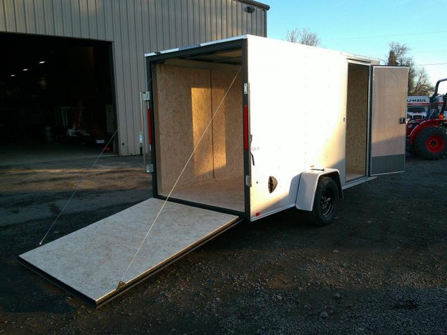 New 6x12 Single Axle 3K Enclosed Cargo Trailer