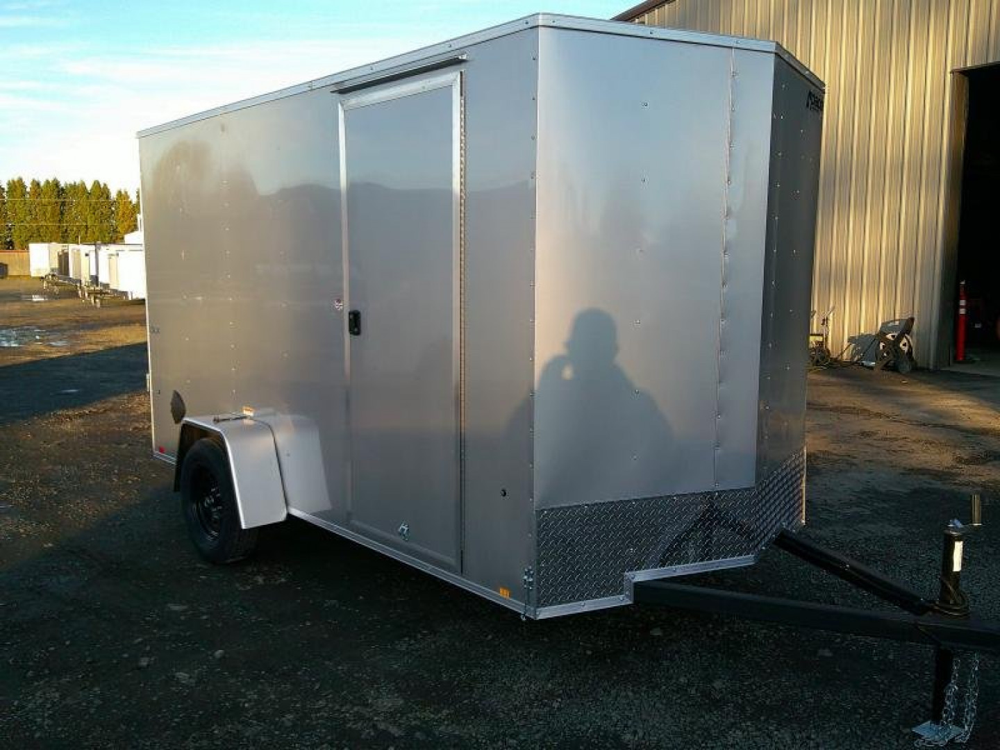 New 6x12 Single Axle 3K Enclosed Cargo Trailer