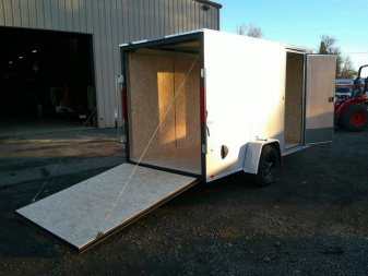 New 6x12 Single Axle 3K Enclosed Cargo Trailer