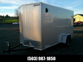 New 6x12 Single Axle 3K Enclosed Cargo Trailer