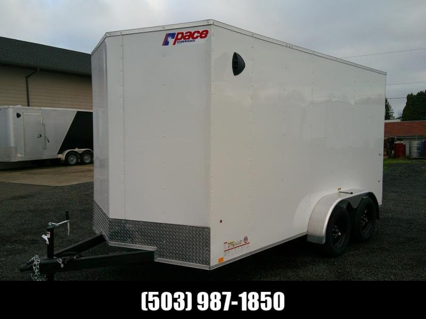 New 7x14 Tandem Axle 7K Enclosed Cargo Trailer