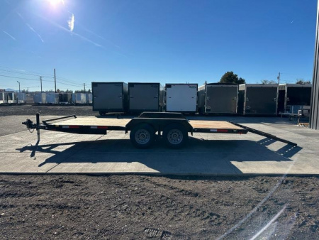 New 7x18 Tandem Axle 10k Flatbed Trailer