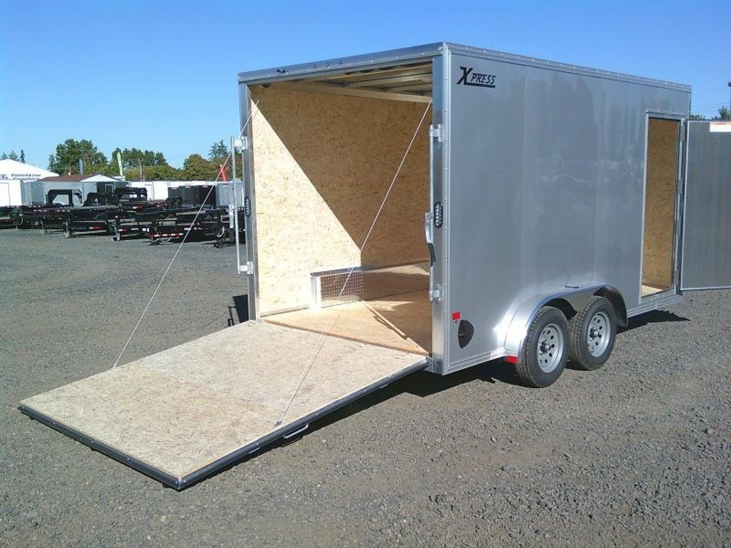 Used 7X14 Tandem Axle 7K Enclosed ALL Aluminum Cargo Trailer