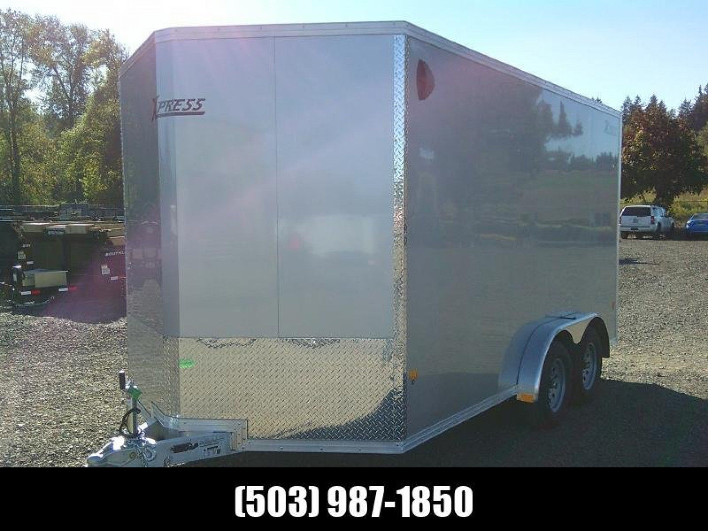 Used 7X14 Tandem Axle 7K Enclosed ALL Aluminum Cargo Trailer