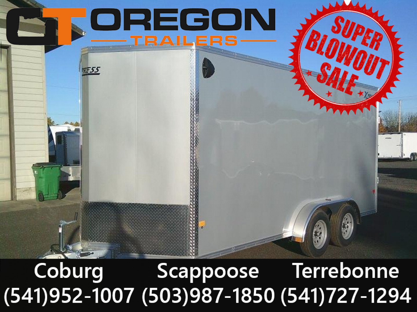 New 7.4X14 Tandem Axle 7K Enclosed ALL Aluminum Cargo Trailer