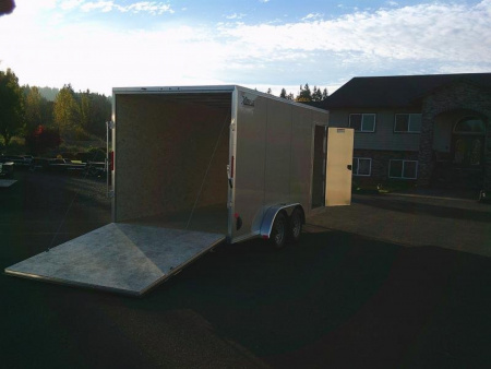New 7.4X14 Tandem Axle 7K Enclosed ALL Aluminum Cargo Trailer