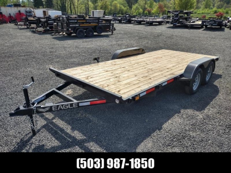 New 7x16 Tandem Axle 7K Flatbed Trailer