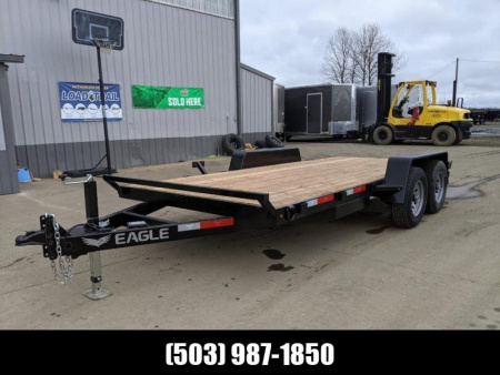 New 7x16 Tandem Axle 10k Flatbed Trailer