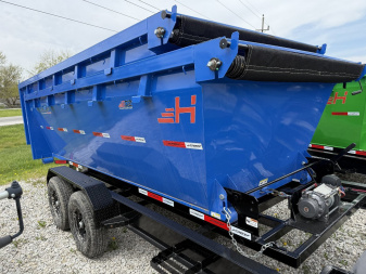 New 2024 Horizon Trailers RDZBP-14 ROLLSTER Dump Trailer (GVW:15260) ALL BLACK