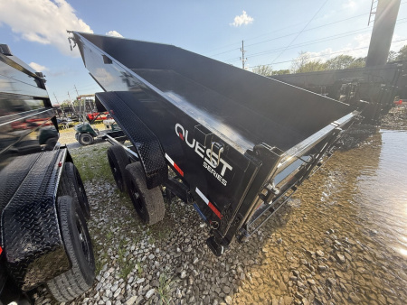 New 2026 PJ Trailers D7142 Dump Trailer 83X14 TA 24" SIDES (GVW:14000) BLACK