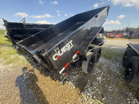 New 2026 PJ Trailers D7142 Dump Trailer 83X14 TA 24" SIDES (GVW:14000) BLACK