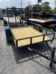 New 2025 AMO US081 Utility Trailer 5X8 SA LOWSIDE (GVW:2990) BLACK