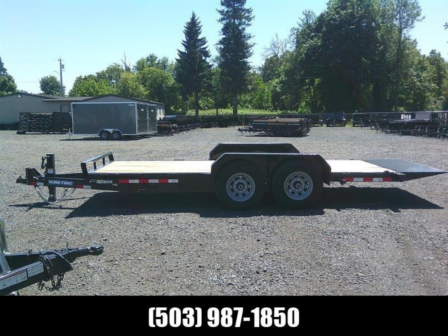 New 7x18 Tandem Axle 14K Equipment Tilt Trailer