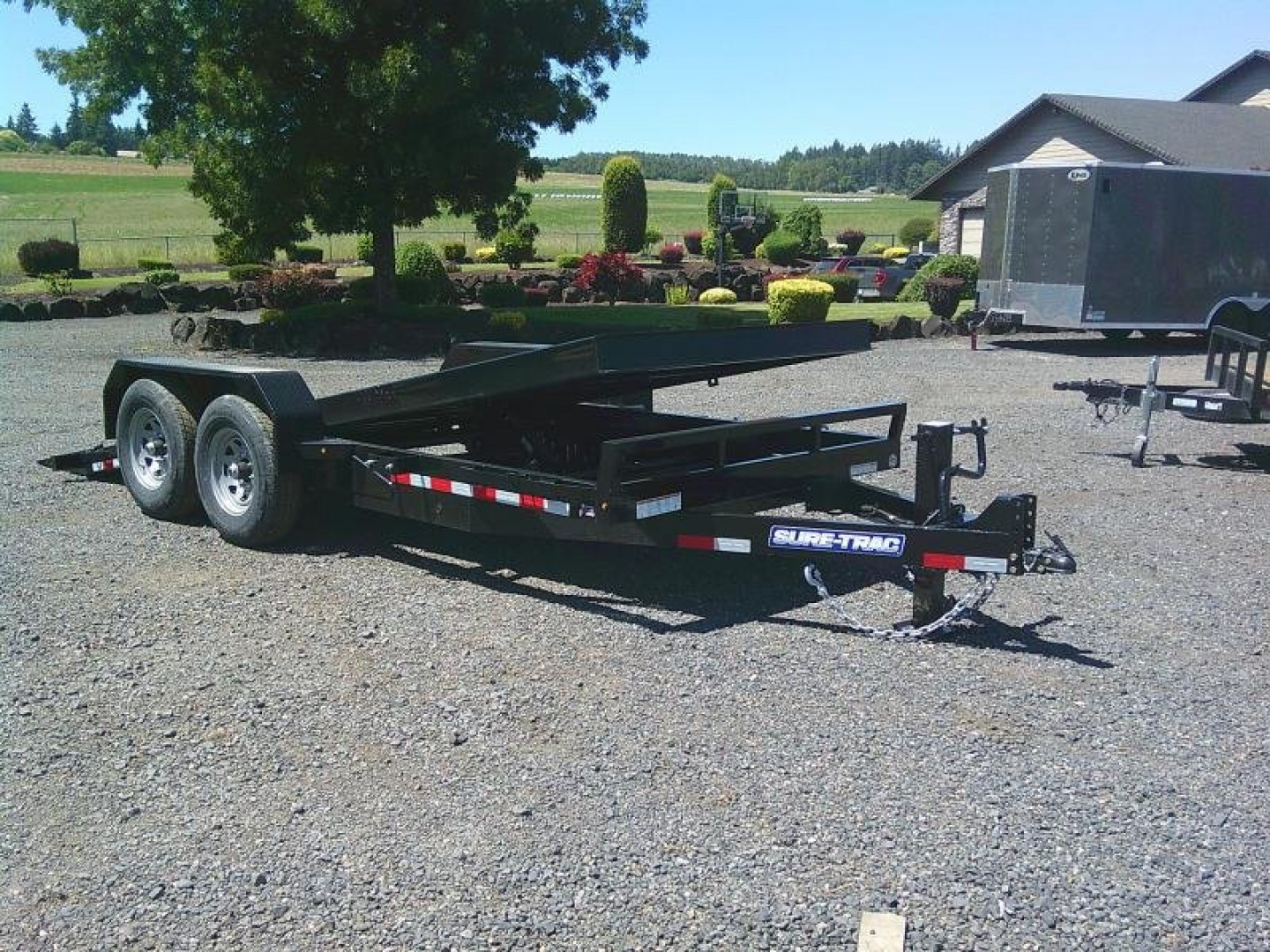 New 7x18 Tandem Axle 14K Equipment Tilt Trailer