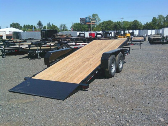New 7x18 Tandem Axle 14K Equipment Tilt Trailer