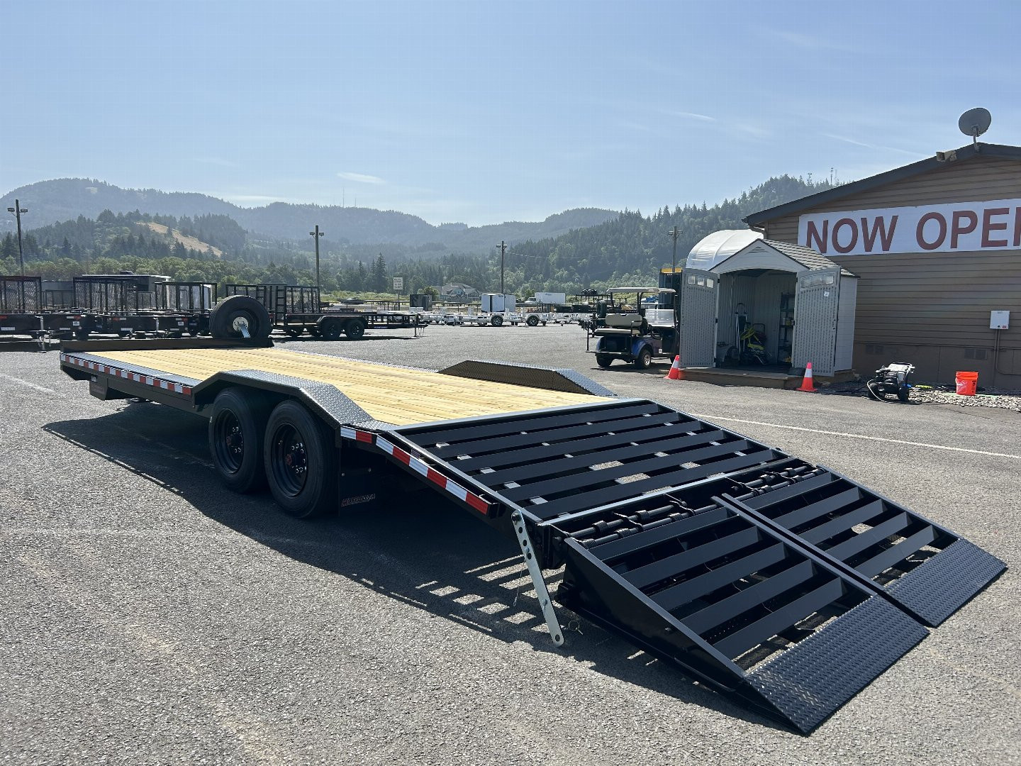 New 2025 Midsota 8.5x24 Flatbed Equipment Trailer 17.6K GVWR
