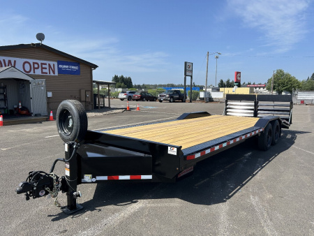 New 2025 Midsota 8.5x24 Flatbed Equipment Trailer 17.6K GVWR