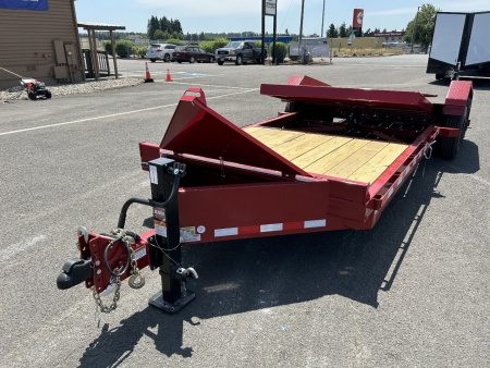 New 2025 Midsota 7x24 Split Tilt Equipment Trailer 17.6K GVWR