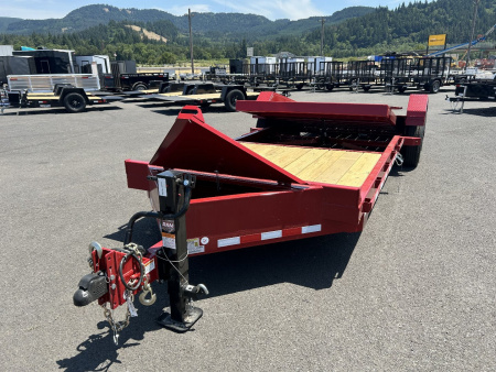 New 2025 Midsota 7x24 Split Tilt Equipment Trailer 17.6K GVWR