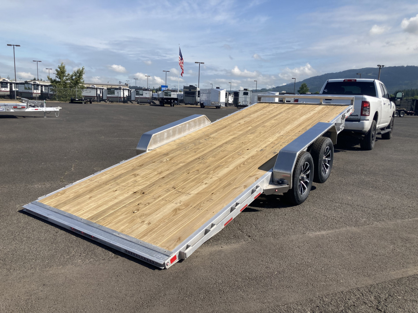 New 2025 Sure-Trac 7x18 Aluminum Power Tilt 7K GVWR