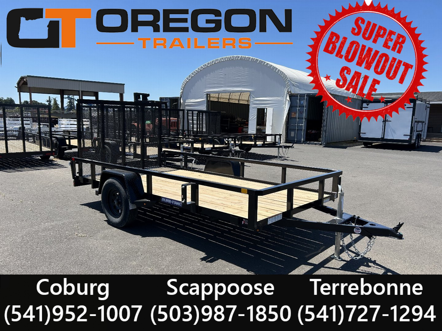 New 2025 Sure-Trac 6x12 Utility Trailer
