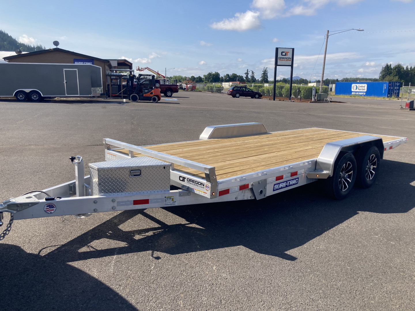 New 2025 Sure-Trac 7x18 Aluminum Power Tilt 7K GVWR