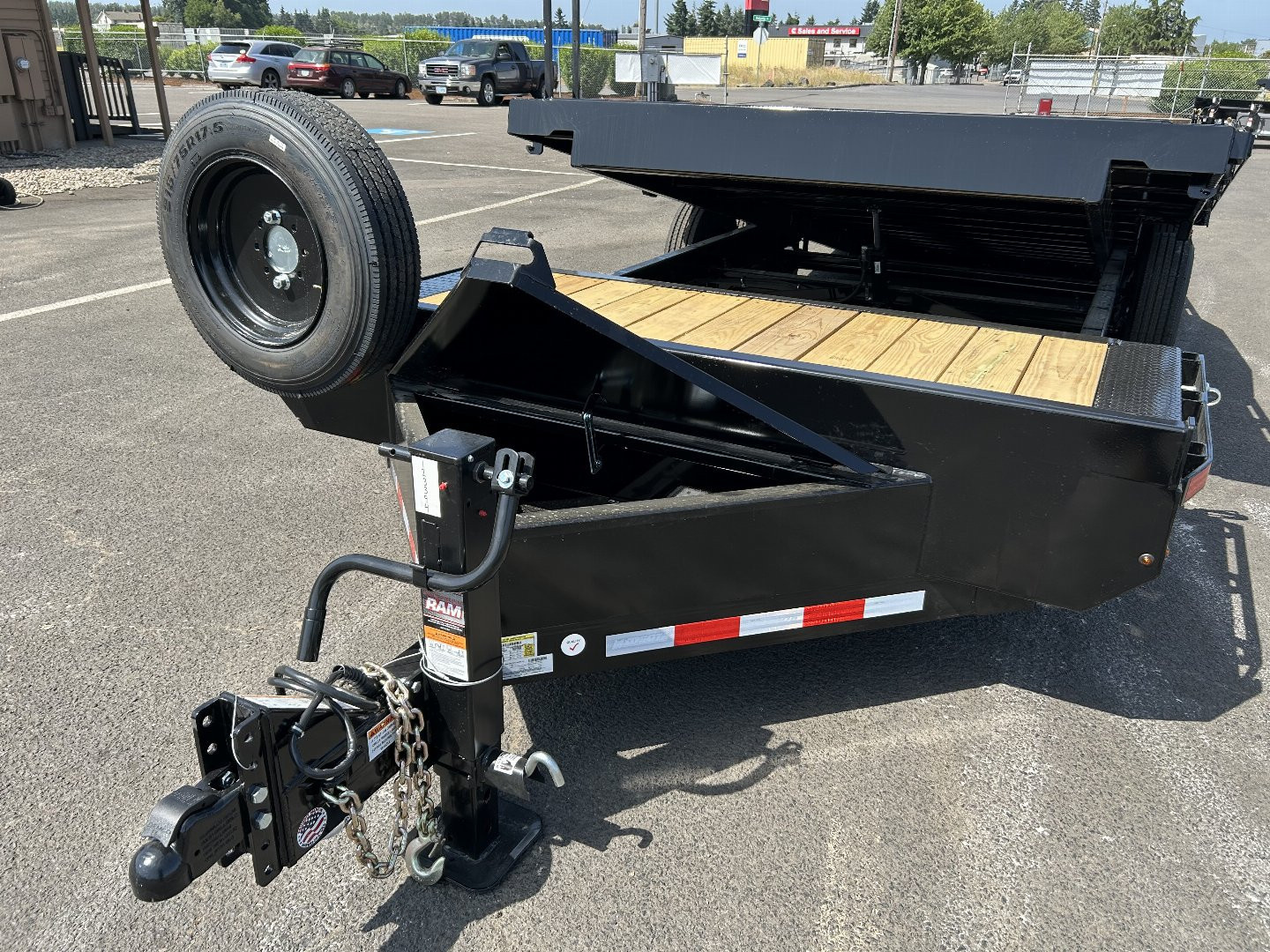 New 2025 Midsota 8.5x22 Split Tilt Equipment Trailer 17.6K GVWR