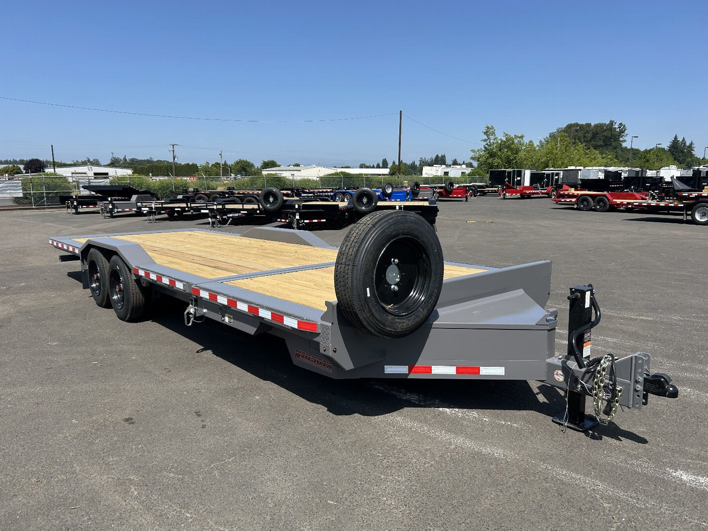 New 2025 Midsota 8.5x22 Split Tilt Equipment Trailer 17.6K GVWR