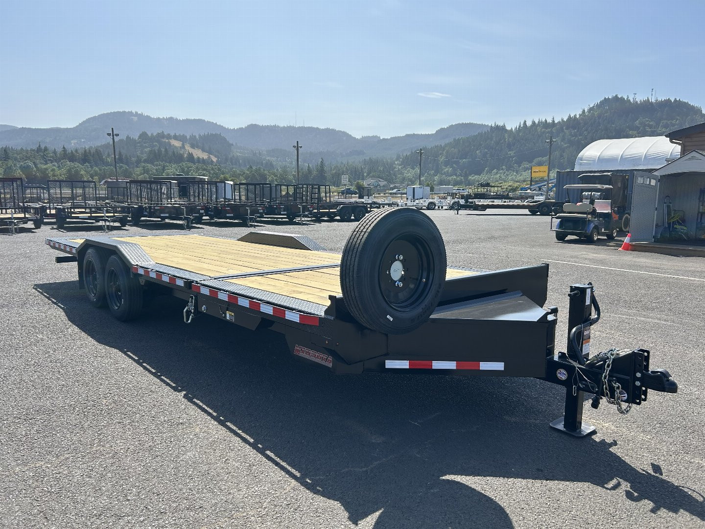 New 2025 Midsota 8.5x22 Split Tilt Equipment Trailer 17.6K GVWR