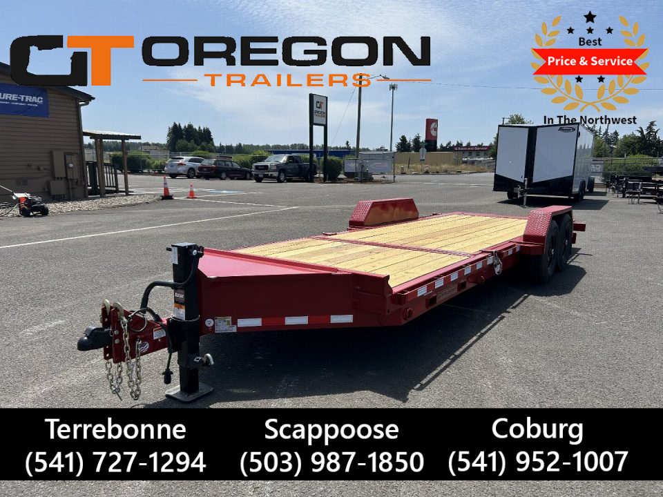New 2025 Midsota 7x22 Split Tilt Equipment Trailer 15.4K GVWR