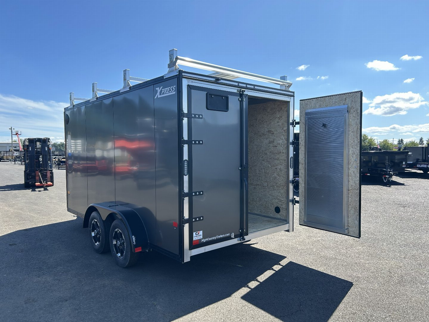 New 2025 ALCOM 7X14 LOADED Contractor Enclosed Trailer
