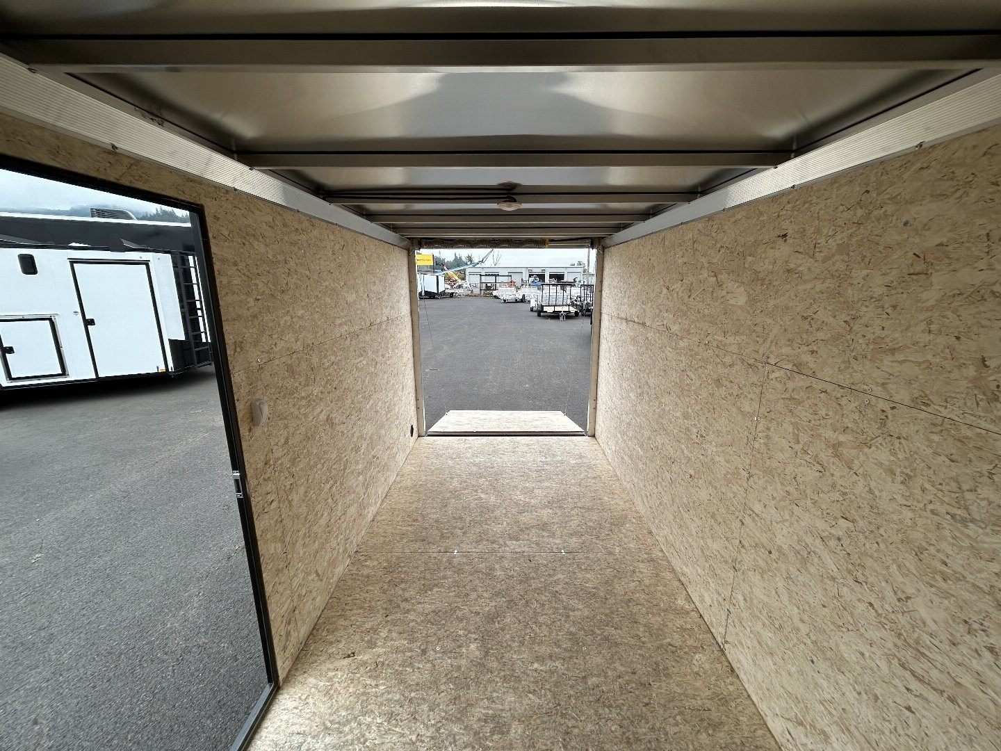 New 2025 ALCOM 6X12 Aluminum Enclosed Trailer W/ Rear Ramp Door 3K GVWR