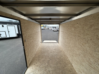 New 2025 ALCOM 6X12 Aluminum Enclosed Trailer W/ Rear Ramp Door 3K GVWR