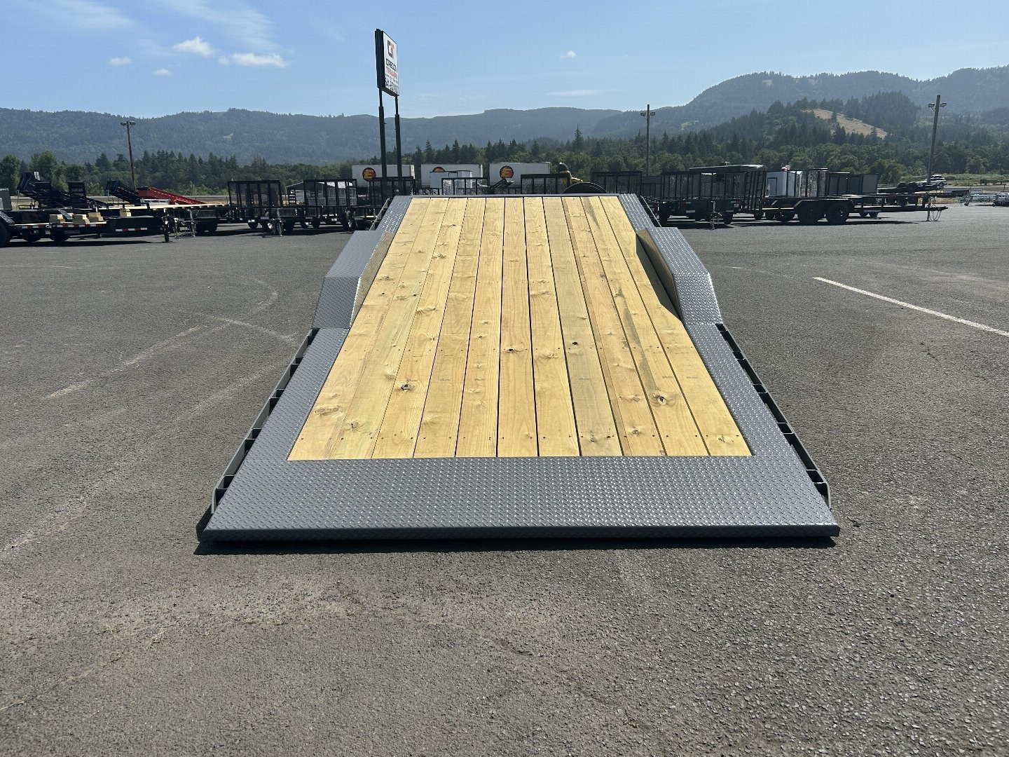 New 2025 Midsota 8.5x24 (18+8) Split Tilt Equipment Trailer 17.6K GVWR