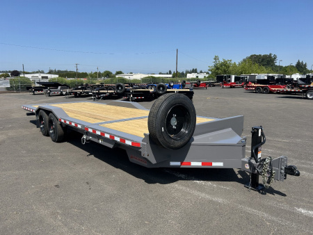 New 2025 Midsota 8.5x24 (18+8) Split Tilt Equipment Trailer 17.6K GVWR