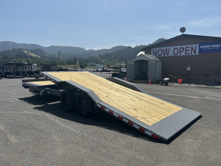 New 2025 Midsota 8.5x24 (18+8) Split Tilt Equipment Trailer 17.6K GVWR