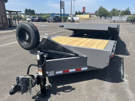 New 2025 Midsota 8.5x24 (18+8) Split Tilt Equipment Trailer 17.6K GVWR