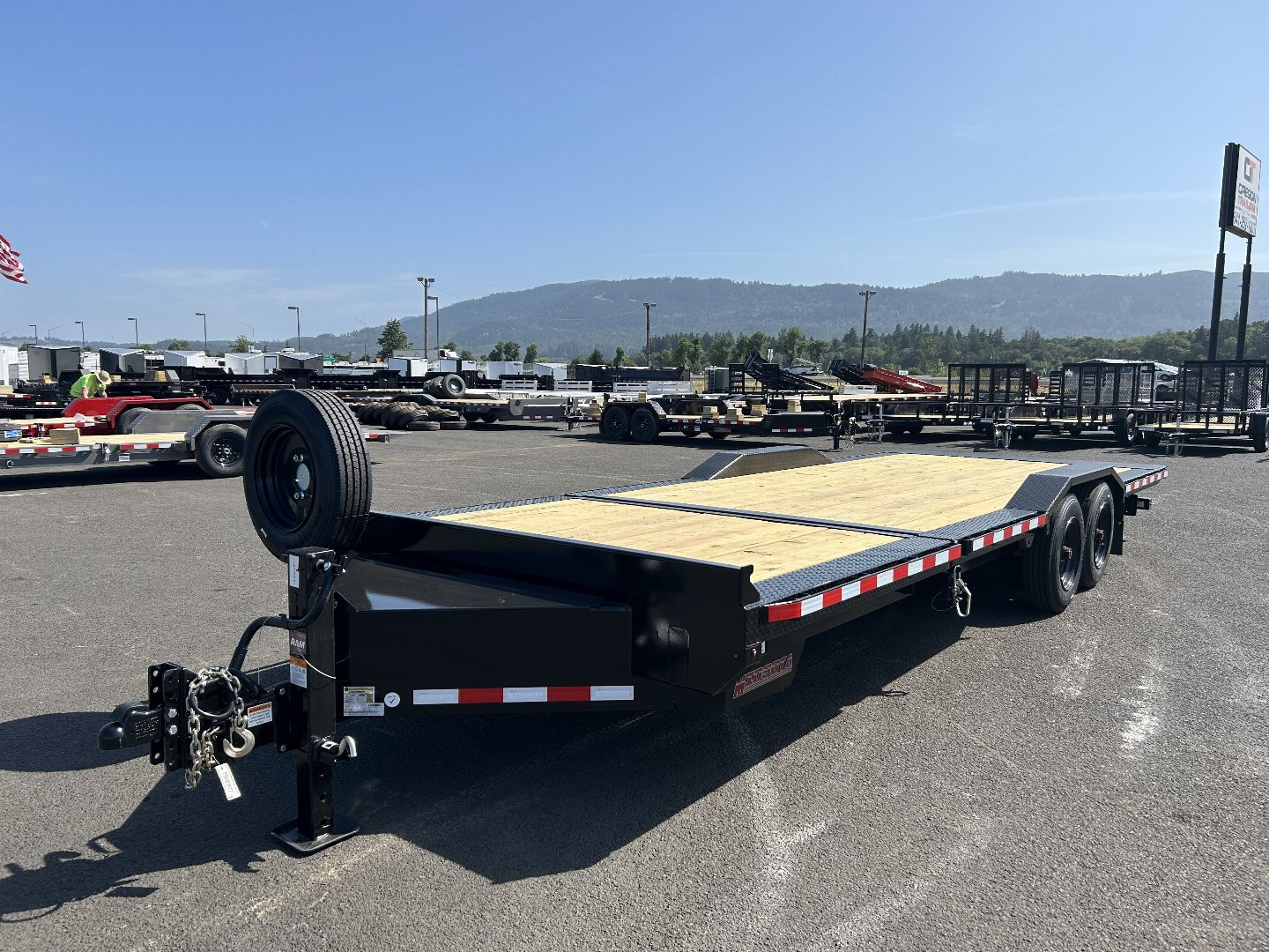 New 2025 MIDSOTA 8.5x24 (18+6) 17.6K GVWR Split Tilt Equipment Trailer