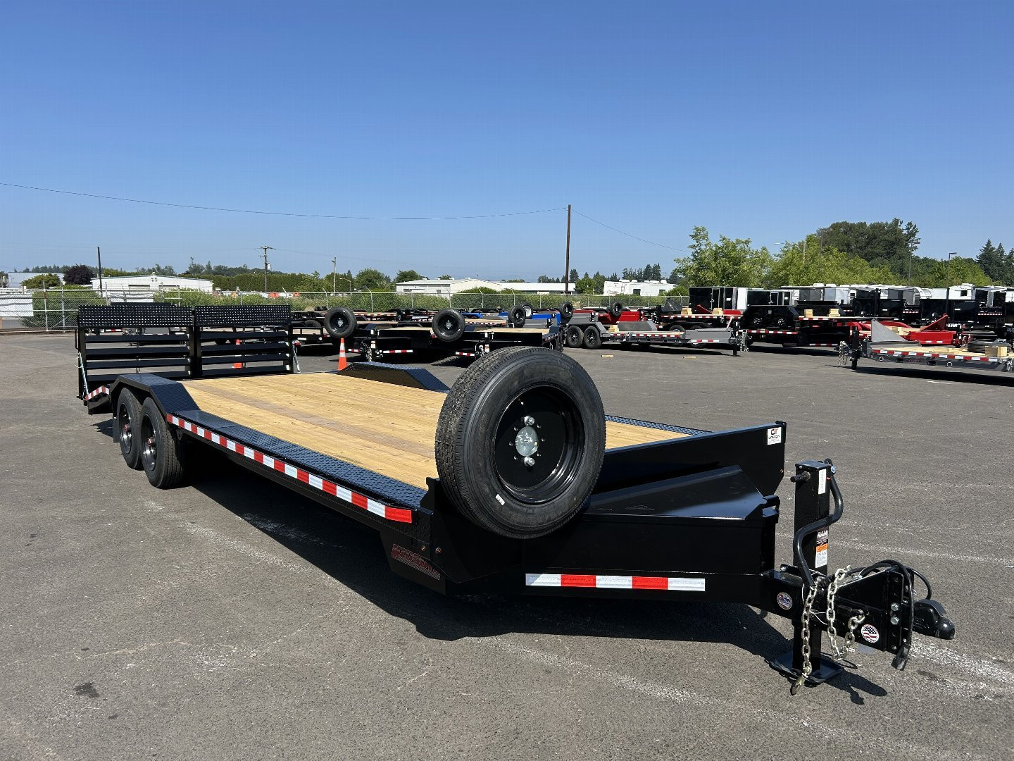 New 2025 Midsota 8.5X24 Flatbed Equipment Trailer 17.6K GVWR