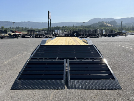 New 2025 Midsota 8.5X24 Flatbed Equipment Trailer 17.6K GVWR