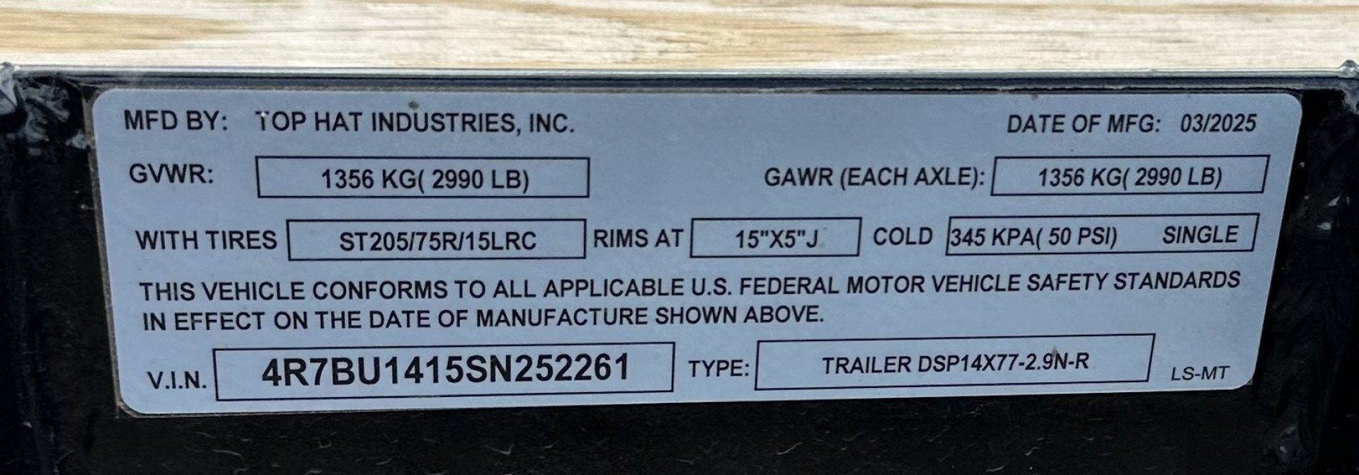 New 2025 Top Hat 14x83 DSP Utility Trailer