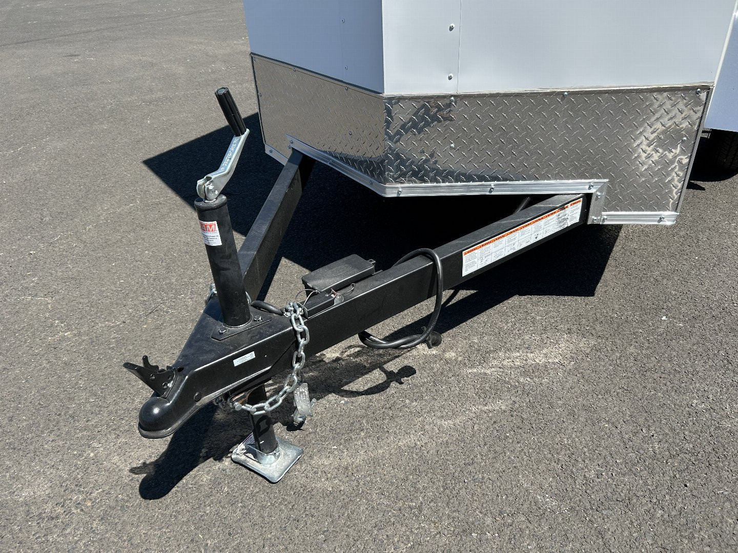 New 2025 Pace American 5X8 Outback DLX Flat Top Enclosed Trailer with Rear Ramp Door & Electric Brakes 3.5K GVWR