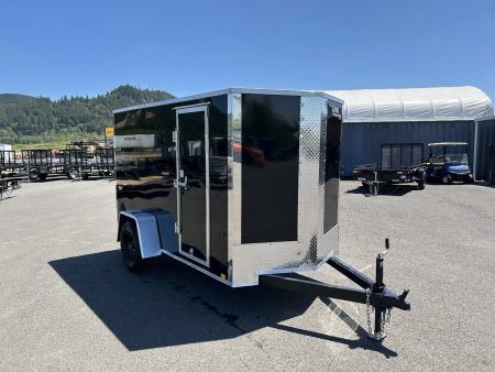 New 2025 Look 5X10 DLX Enclosed Cargo Trailer with Rear Ramp Door 3K GVWR